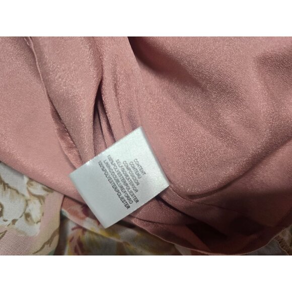 WAYF Valerie Blouson Midi Chiffon Dress Large Spring Wedding Guest Bridal Shower - Picture 10 of 13